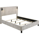  Size_Queen -- Freya 5272LG-Q Queen Bed - Light Grey IMAGE 2