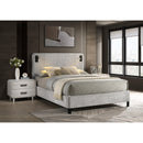  Size_Queen -- Freya 5272LG-Q Queen Bed - Light Grey IMAGE 3