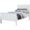  Size_Twin -- Louis Philipe B3750-T Twin Bed - Greige IMAGE 1