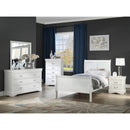  Size_Twin -- Louis Philipe B3750-T Twin Bed - Greige IMAGE 2