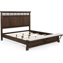  Size_King -- Beckett B1950-K King Bed - Brown IMAGE 2